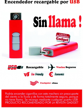 ENCENDEDOR RECARGABLE POR USB